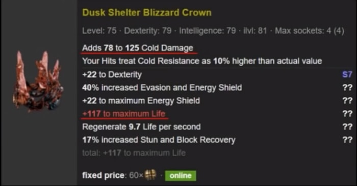 Ultimate Winter Orb Build Occultist Witch rare helmet