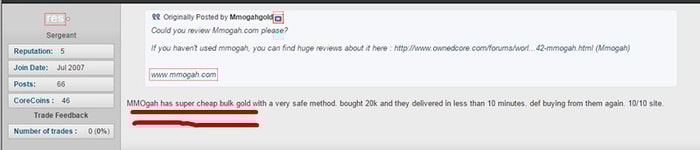 wow gold great review