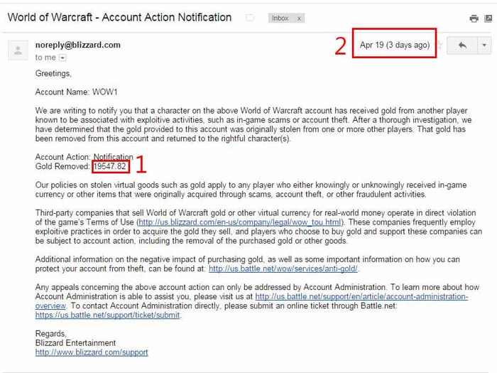 wow gold refund