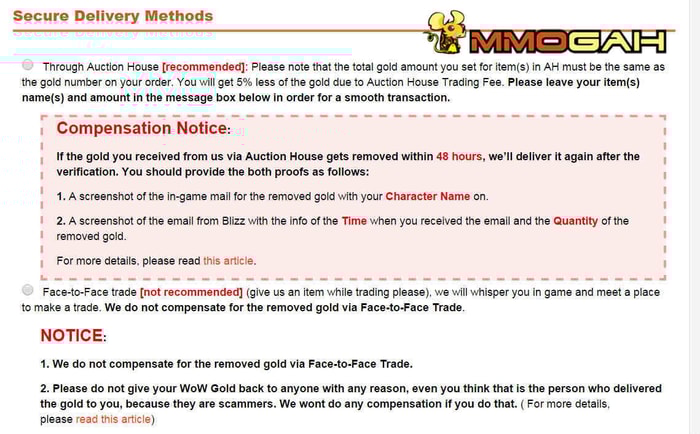 delivery method