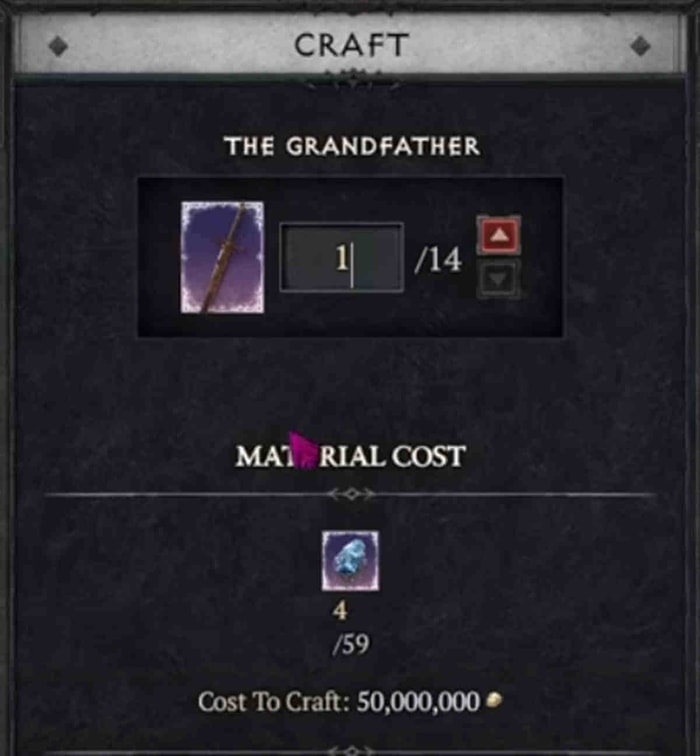 Crafting The Grandfather in Diablo 4 Season 5 A Comprehensive Guide