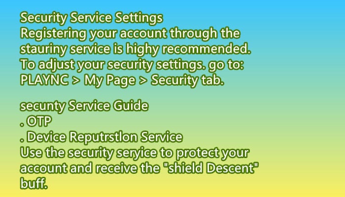 Account Security Setup