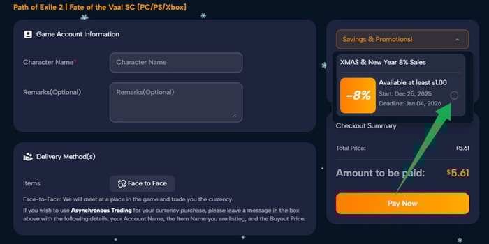 PoE 2 Holiday Rewards mmogah