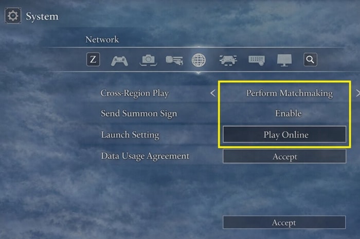 엘든 링 네트워크