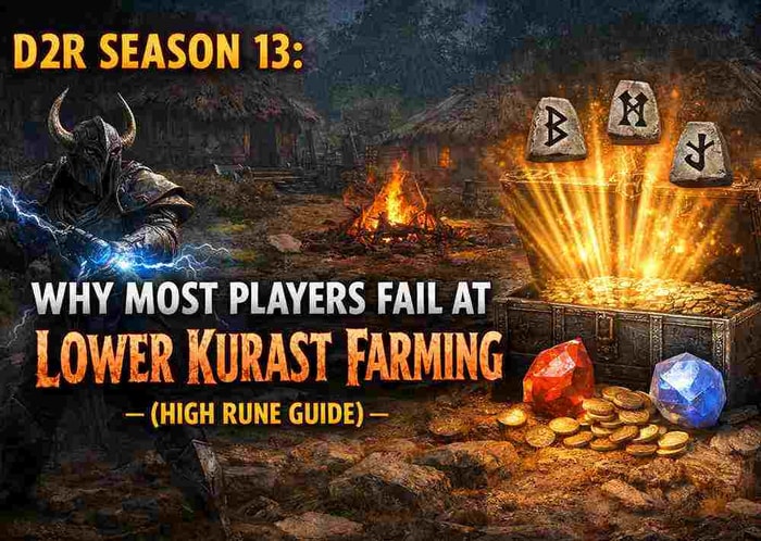 D2R Season 13: Why Most Players Fail at Lower Kurast Farming (High Rune Guide)