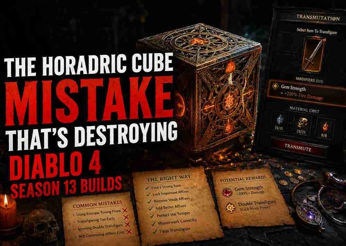 The Horadric Cube Mistake That&rsquo;s Destroying Diablo 4 Season 13 Builds