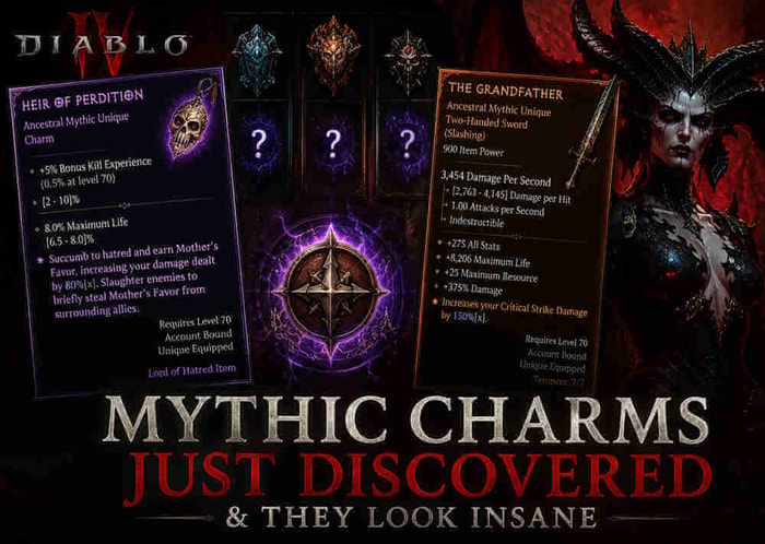 Diablo 4 Players Just Discovered Mythic Charms — And They May Change Endgame Forever