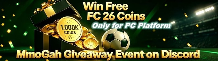 26.6.22 mmogah giveaway event on discord fc 26 coins
