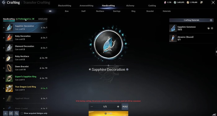 aion 2 Craft BiS Gear 22